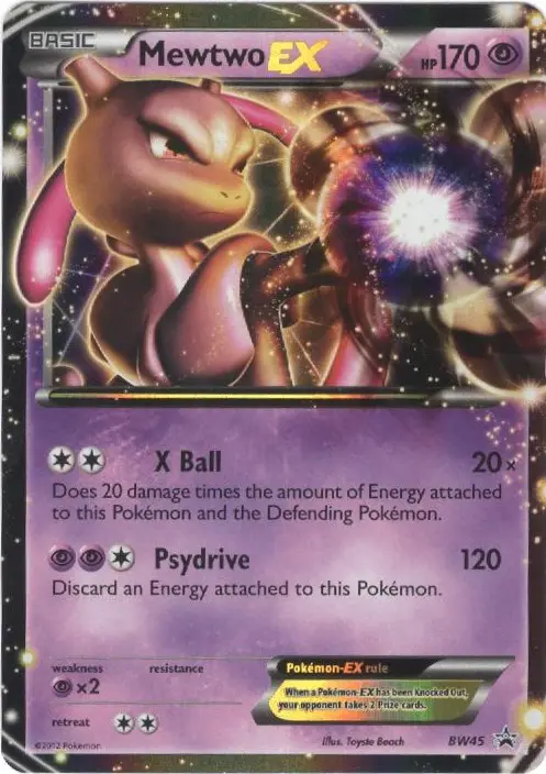 Mewtwo-EX &mdash; BW Black Star Promo BW45