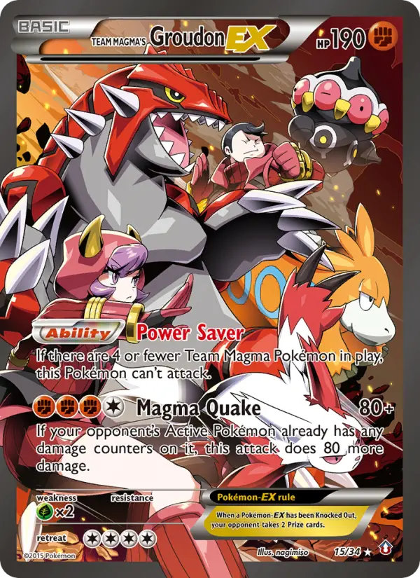 Team Magma's Groudon-EX 15/34