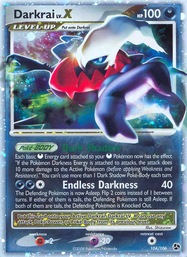 Darkrai Lv.X — DP Great Encounters 104/106