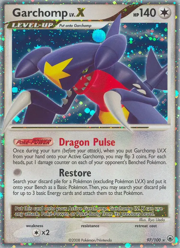 Garchomp Lv.X — DP Majestic Dawn 97/100