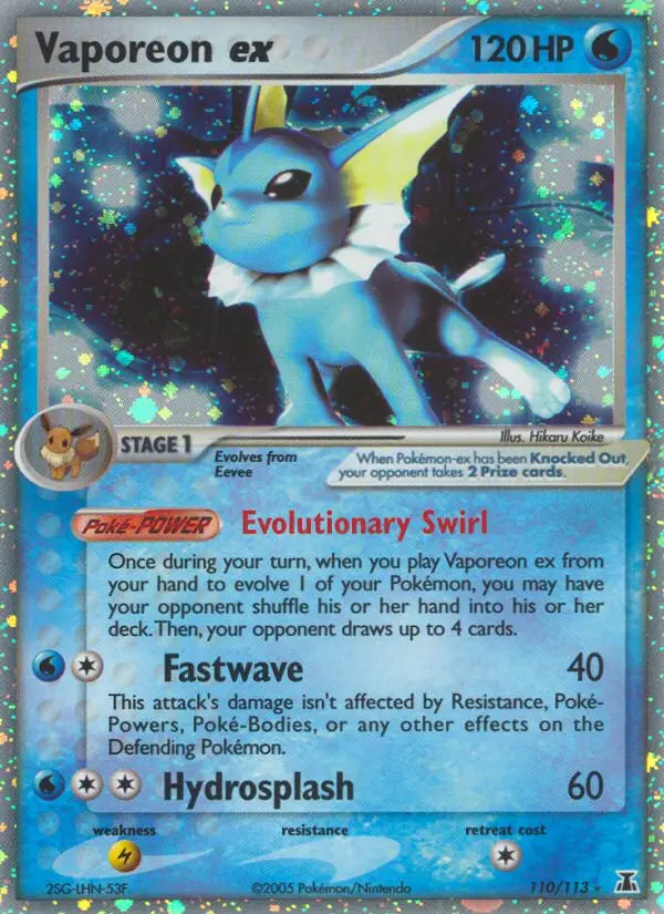 Vaporeon ex 110/113