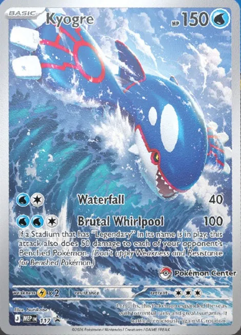 Kyogre promo &mdash; Mega Evolution Promos 117, Delta Reign Elite Trainer Box