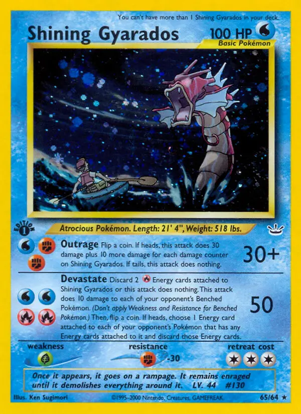 Shining Gyarados — Neo Revelation 65/64