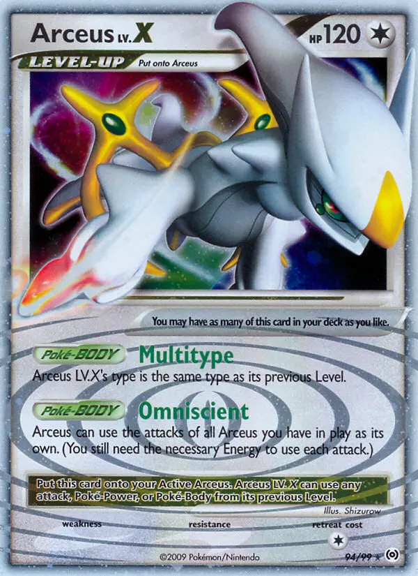 Arceus Lv.X 94/99