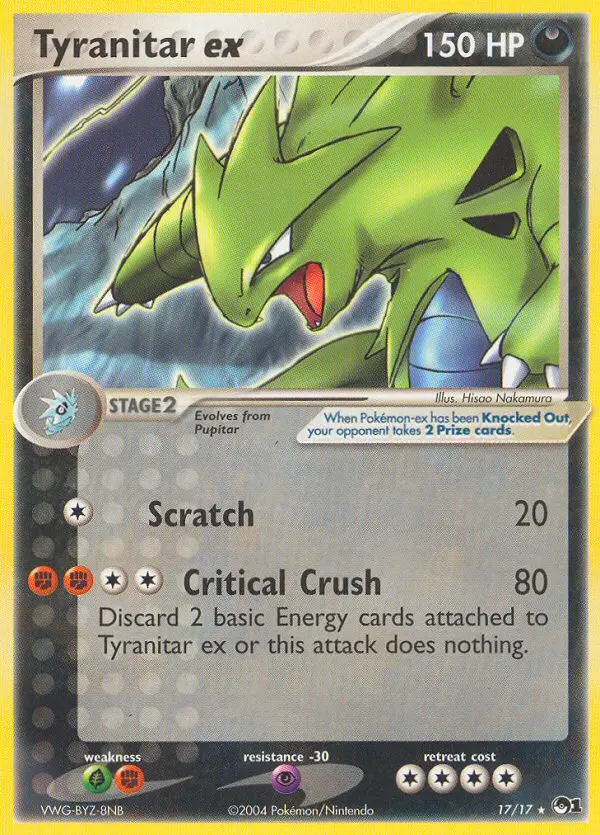 Tyranitar ex &mdash; POP Series 1, 17/17