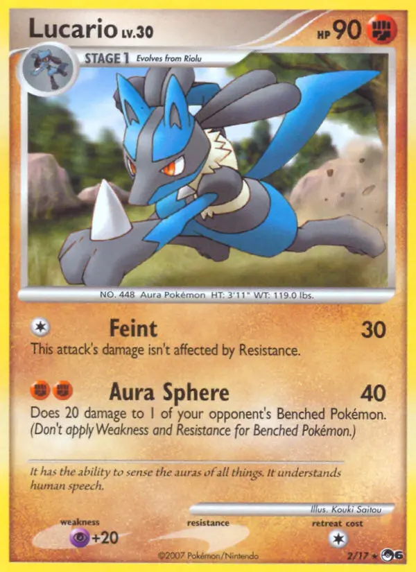 Lucario &mdash; POP Series 6, 2/17