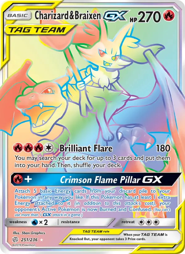 Charizard & Braixen-GX 251/236