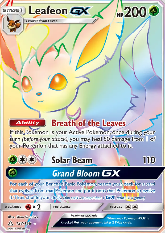Leafeon-GX — SM Ultra Prism 157
