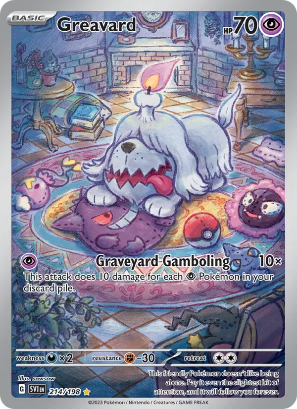 Greavard 214/198 Illustration Rare from Scarlet & Violet