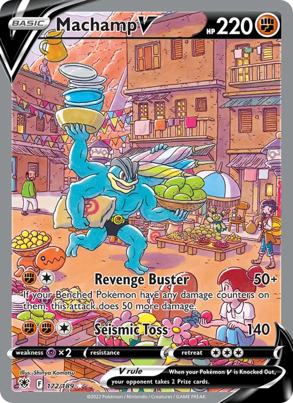 Machamp V (Alternate Full Art) — SWSH Astral Radiance