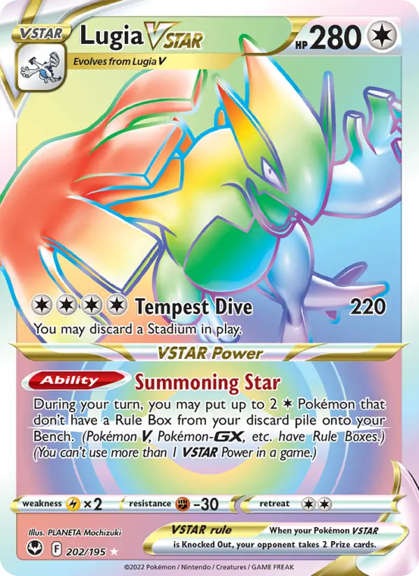 Lugia VSTAR (Secret) (202) 202/195