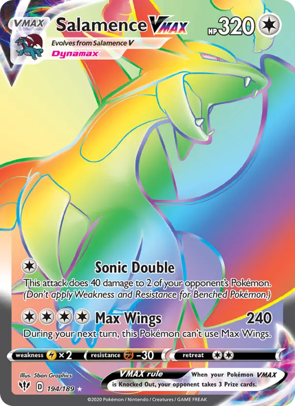 Salamence VMAX (Secret) 194/189