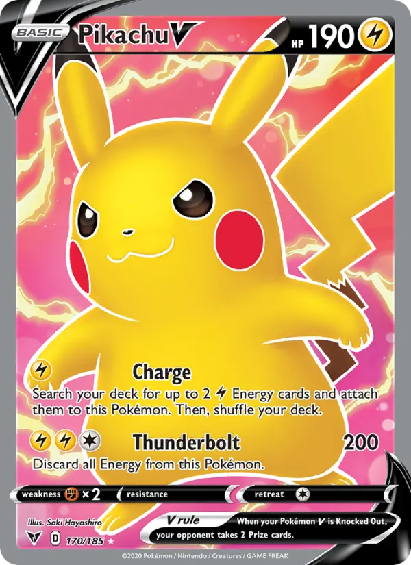 Pikachu V (Full Art) 170/185