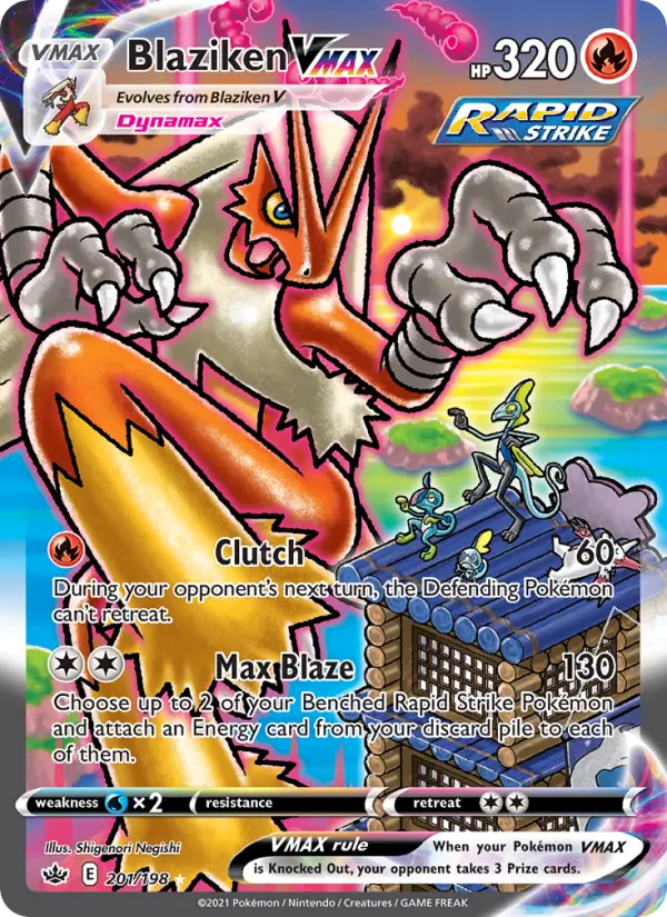 Blaziken VMAX (Alternate Art Secret) — SWSH Chilling Reign