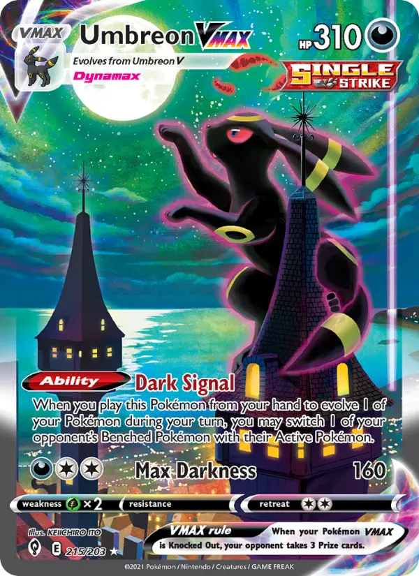Umbreon VMAX (Alternate Art Secret) — SWSH Evolving Skies