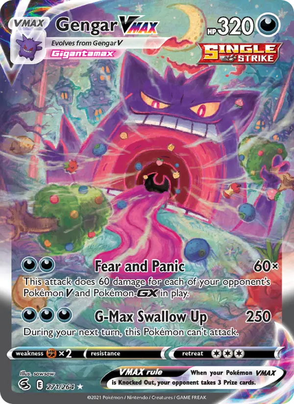 Gengar VMAX #271, Fusion Strike card