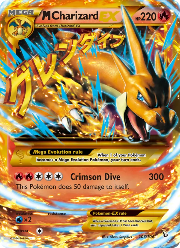 M Charizard-EX — XY Flashfire 107