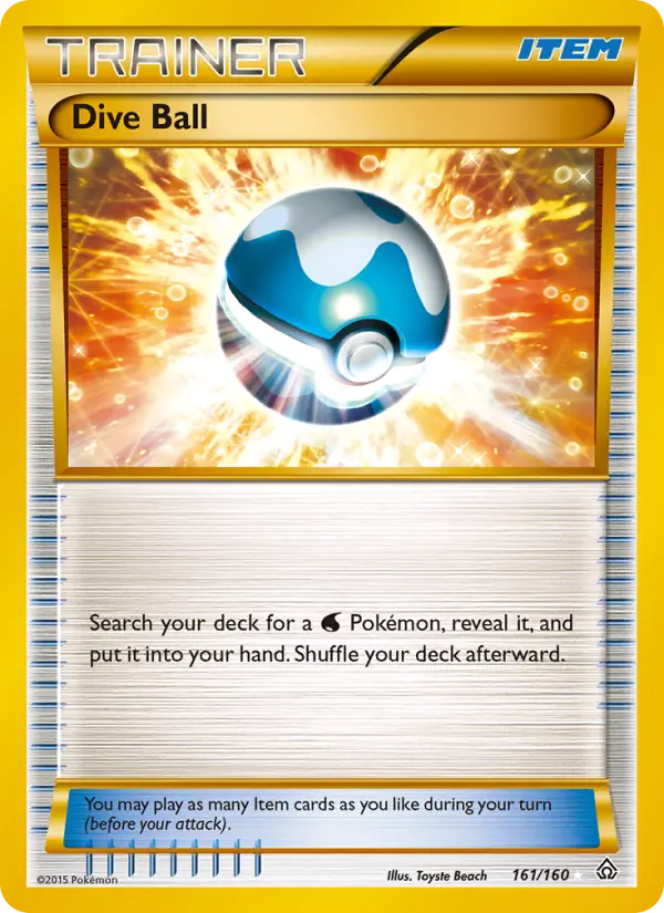 Dive Ball — XY Primal Clash 161