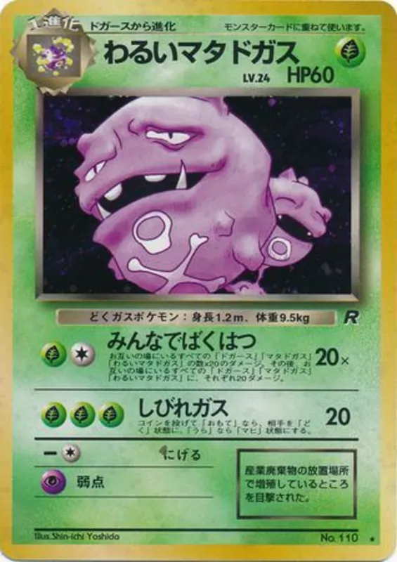 Dark Weezing #11 of 65 · Pokédex No. 110