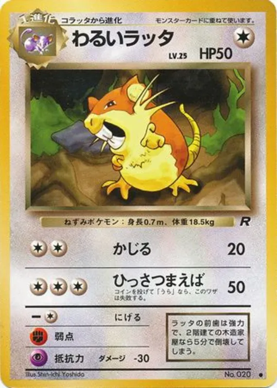 Dark Raticate #46 of 65 · Pokédex No. 020