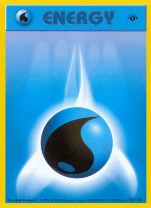 Water Energy 102/102 Common, Base Set Pokémon TCG card