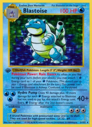 Blastoise 002/102 Holo Rare