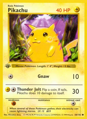 Pikachu — Base Set #58