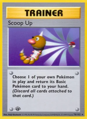 Scoop Up 078/102 Rare, Base Set Pokémon TCG card