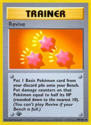 Revive 089/102 Uncommon, Base Set Pokémon TCG card