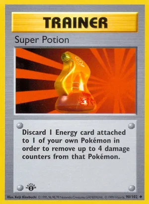Super Potion 090/102 Uncommon, Base Set Pokémon TCG card