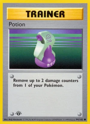 Potion 094/102 Common, Base Set Pokémon TCG card