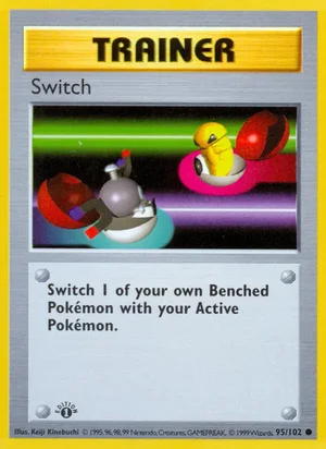 Switch 095/102 Common, Base Set Pokémon TCG card