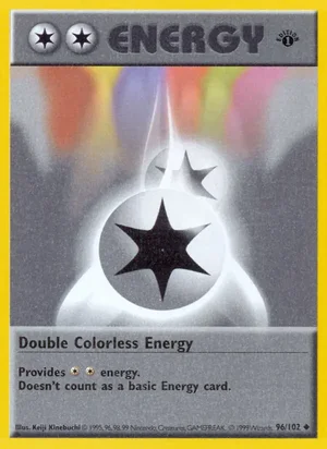 Double Colorless Energy 096/102 Uncommon, Base Set Pokémon TCG card