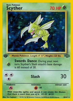 Scyther (10) 010/064 Holo Rare