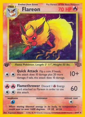 Flareon (3) 003/064 Holo Rare