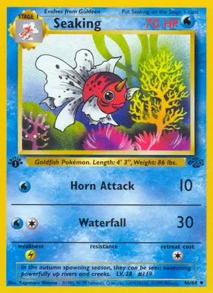 Seaking 046/064 Uncommon, Jungle Pokémon TCG card