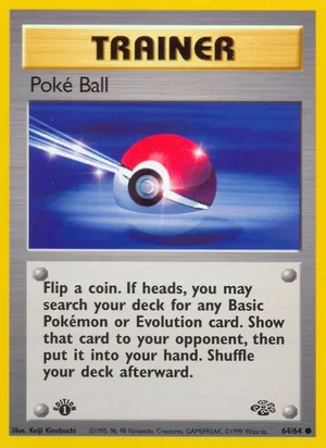Poke Ball 064/064 Common, Jungle Pokémon TCG card