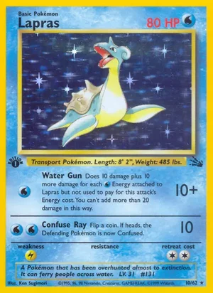 Lapras (10) 010/062 Holo Rare