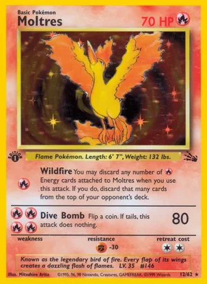 Moltres (12) 012/062 Holo Rare
