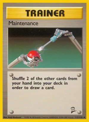Maintenance 112/130 Uncommon, Base Set 2 Pokémon TCG card