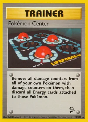 Pokemon Center 114/130 Uncommon, Base Set 2 Pokémon TCG card