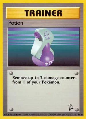 Potion 122/130 Common, Base Set 2 Pokémon TCG card