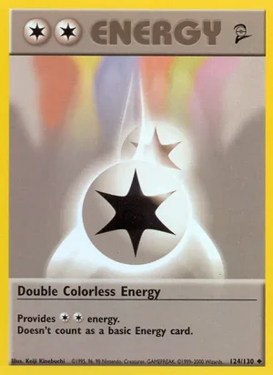 Double Colorless Energy 124/130 Uncommon, Base Set 2 Pokémon TCG card