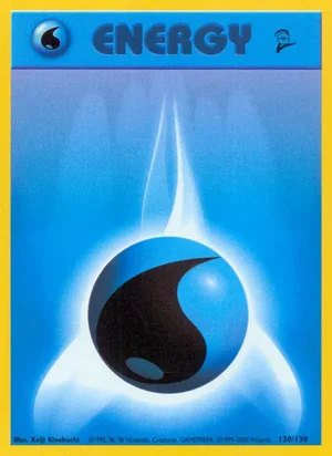 Water Energy 130/130 Common, Base Set 2 Pokémon TCG card