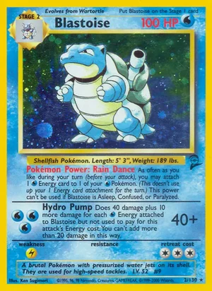Blastoise 002/130 Holo Rare