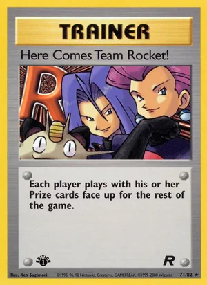 Here Comes Team Rocket! (71) 071/082 Rare, Team Rocket Pokémon TCG card