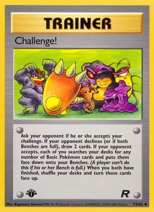 Challenge! 074/082 Uncommon, Team Rocket Pokémon TCG card