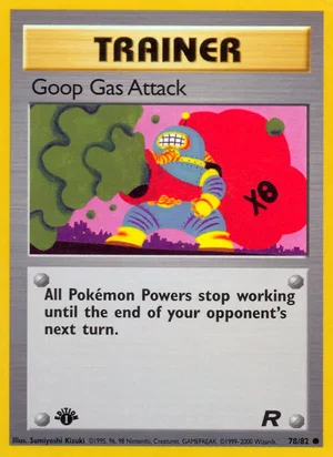 Goop Gas Attack 078/082 Common, Team Rocket Pokémon TCG card