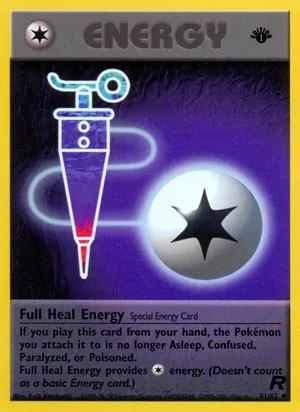 Full Heal Energy 081/082 Uncommon, Team Rocket Pokémon TCG card