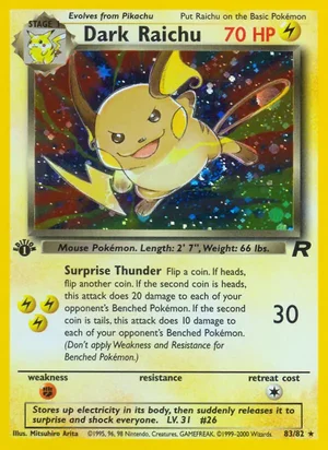 Dark Raichu 083/082 Secret Rare